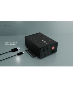 I-TEC USB-C/USB-A Metal Charging+Data HUB 15W per port 10x USB-C integrated power adapter 180W