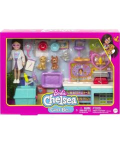 Mattel Lalka Barbie Barbie Chelsea Zestaw Weterynarz HGT12