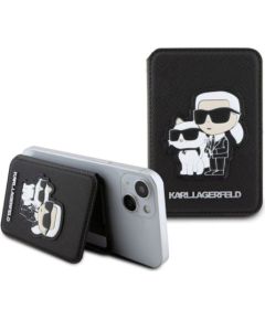 Karl Lagerfeld Universal  Choupette MagSafe Cardslot Wallet and Stand Case Black