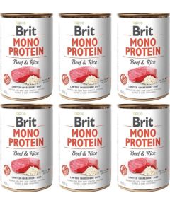 Brit Brit Mono Protein Beef & Rice 6 x 400 g