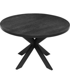 Dining table VANCOUVER D120xH75cm, black smoky oak
