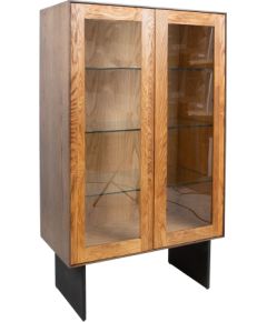 Display cabinet VALENCIA 90x45xH160cm, oak