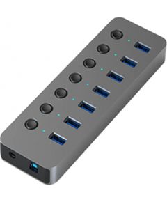 Extradigital Aдаптер USB A 3.0 - 7 x USB 3.0