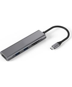Extradigital Adapter USB Type-C - 2 x USB 3.0, HDMI, SD, TF