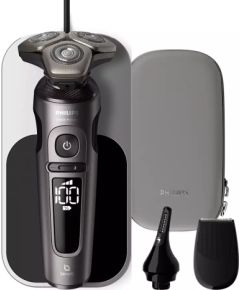 PHILIPS SP9872/15 Shaver Prestige series 9000 Elektriskais skuveklis mitrai un sausai skūšanai, melns