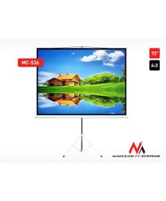 Maclean MC-536 Standard Portable Tri  Projection Screen 72’’ 4:3 145x110 cm