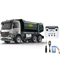 Jamara Dump truck Mercedes-Benz Arocs Metal Meiller, toy wehicle (silver/black, 1:20)