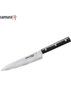 Samura DAMASCUS 67 Универсальный Кухонный нож 6.0"/150mm из AUS 10 Дамасской стали 61 HRC (67-слойный)