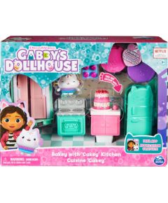 Spin Master Spin Master Gabbys Dollhouse Deluxe Room Kitchen Toy Figure (with Kuchi Cat Figure)