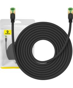 Braided network cable cat.8 Baseus Ethernet RJ45, 40Gbps, 10m (black)