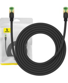 Braided network cable cat.8 Baseus Ethernet RJ45, 40Gbps, 3m (black)