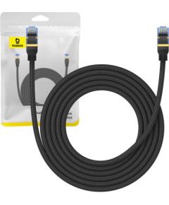 Braided network cable cat.7 Baseus Ethernet RJ45, 10Gbps, 3m (black)