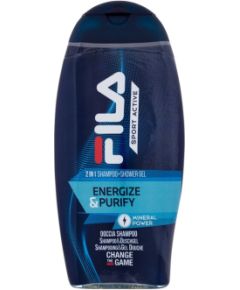 Fila Sport Active / Energize & Purify 2in1 Shampoo + Shower Gel 250ml