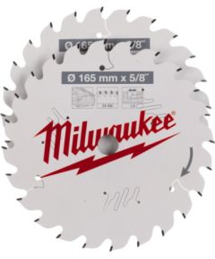 Griešanas disks kokam Milwaukee 4932479836; 165x1,6x15,87 mm; Z24; 15°; 2 gab.
