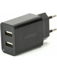 Energenie 2-port Universal USB Charger Black