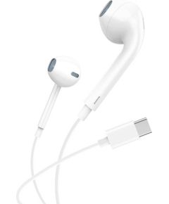 In-ear headphones, wired Foneng T15, USB-C, 1.2m (white)