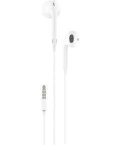 In-ear headphones, wired Foneng T34, mini jack 3.5mm, remote control (white)