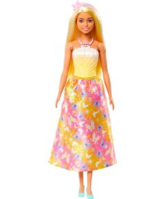 Lalka Barbie Mattel Księżniczka Lalka Żółto-różowy strój (HRR09)