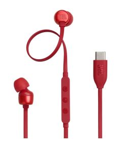 Austiņas JBL Tune 310C USB-C Red