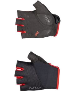 Northwave Fast Short Glove / Melna / Sarkana / M