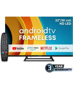 eSTAR Android TV 32"/82cm 2K HD LEDTV32A3T2 Black