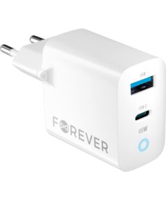 Forever TC-06 GaN Lādētājs PD / QC / 1x USB-C / 1x USB / 45W