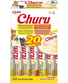 INABA Churu Variety box Chicken and beef - cat treats - 20 x 14g