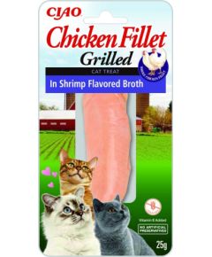 INABA Grilled Chicken Extra tender fillet in shrimp flavored broth - cat treats - 25 g