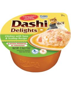 INABA Dashi Delights chicken tuna & scallop bouillon - cat treat - 70g