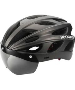 Cycling Helmet with glasses  Rockbros TT-16 (black)