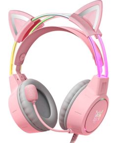 Gaming headphones ONIKUMA X15Pro Pink Cat's Ears