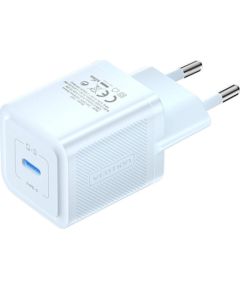 Wall charger, Vention, FEPL0-EU, USB-C, 20W, GaN (blue)