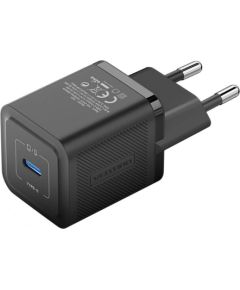 Wall charger, Vention, FEPB0-EU, USB-C, 20W, GaN (black)