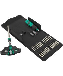 Wera Kraftform Kompakt 400 RA SHK Set 1, with ratchet function, bit set (black/green, 1/4, 19 pieces)