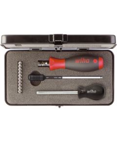 Wiha torque screwdriver set TorqueVario-S (black/red, 14 pieces, 0.8 - 5Nm)