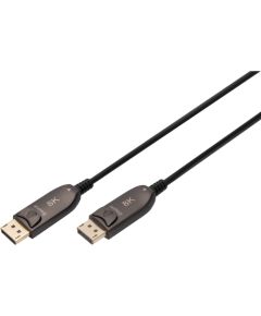 Digitus DisplayPort AOC Hybrid Fiber Optic Cable, UHD 8K (black, 15 meters)