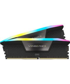 Corsair DDR5 - 96GB - 6800 - CL - 40 (2x 48 GB) dual kit, memory (black, CMH96GX5M2B6800C40, Vengeance RGB, INTEL XMP)