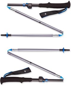 Black Diamond Trekking poles Distance FLZ, fitness equipment (grey, 1 pair, 140 cm)