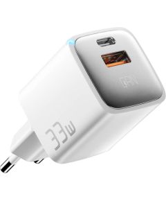 Charger USB-A+USB-C 33W Essager GaN (white)