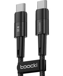 Cable USB-C to USB-C Toocki TXCTT2-YS03, 1m, FC 60W (black)