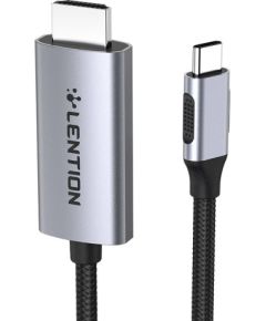 Lention CU707 USB-C to HDMI 2.0 cable, 4K60Hz, 1Gbps, 3m (gray)