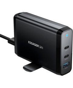 Desktop Charger 2xUSB-C 1xUSB-A 140W Essager GaN (black)