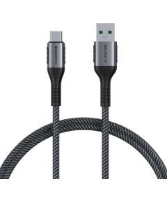 USB-A 3.1 to USB-C Fast charging cable Lention CB-ACE-6A1M, 6A, 10Gbps, 0,5m (black)