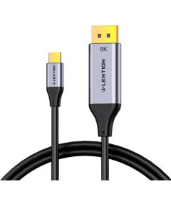 Lention CU808D USB-C to DisplayPort cable, 8K60Hz, 1.7m (black)