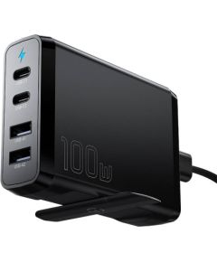 Desktop Charger 2xUSB-C 2xUSB-A 100W Essager GaN (black)