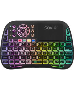 SAVIO KW-04 Backlit wireless keyboard RGB BT + 2.4 GHz, TV Box, Smart TV, Consoles, PC