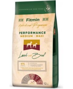 FITMIN Medium Maxi Performance Lamb with beef - dry dog food - 12kg