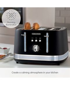 Morphy Richards Illumination black 4 slice toaster