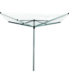 BRABANTIA rotējošs veļas žāvētājs Topspinner, 40m, 4 atzar., Metallic Grey - 310744