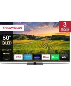 TV Set THOMSON 50" 4K Smart QLED 3840x2160 Bluetooth Google TV 50QG5C14